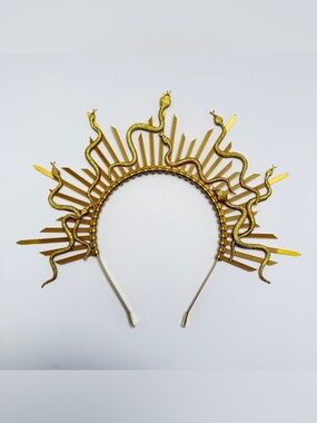 Gold Snake Halo Headband - Statement Women’s Accessory